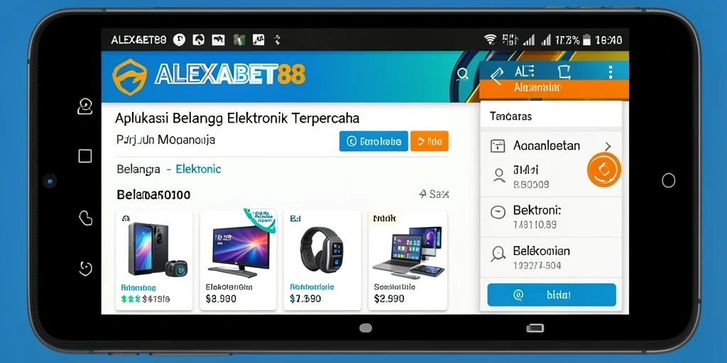 Tampilan antarmuka pengguna ALEXABET88 yang sederhana dan menarik.