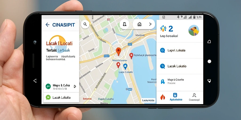 Tampilan antarmuka CINASIPIT untuk pelacakan lokasi yang efektif.