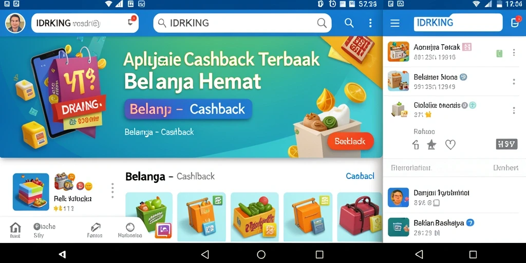 Antarmuka modern dan intuitif aplikasi IDRKING yang nyaman digunakan.