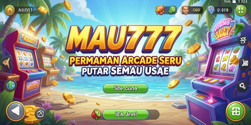Antarmuka pengguna MAU777 yang menarik dan intuitif untuk permainan Arcade.