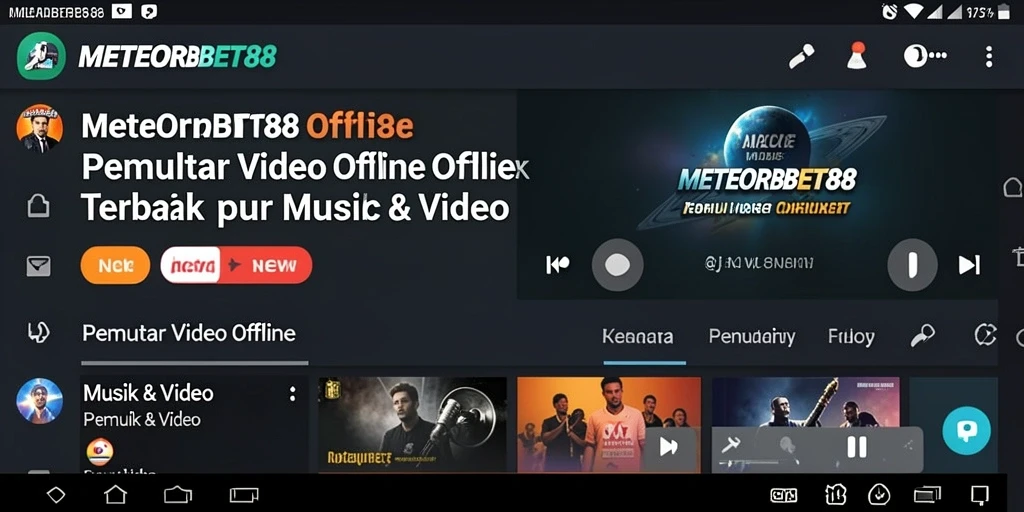 Antarmuka METEORBET88 yang simpel dan fungsional untuk pemutar video offline.