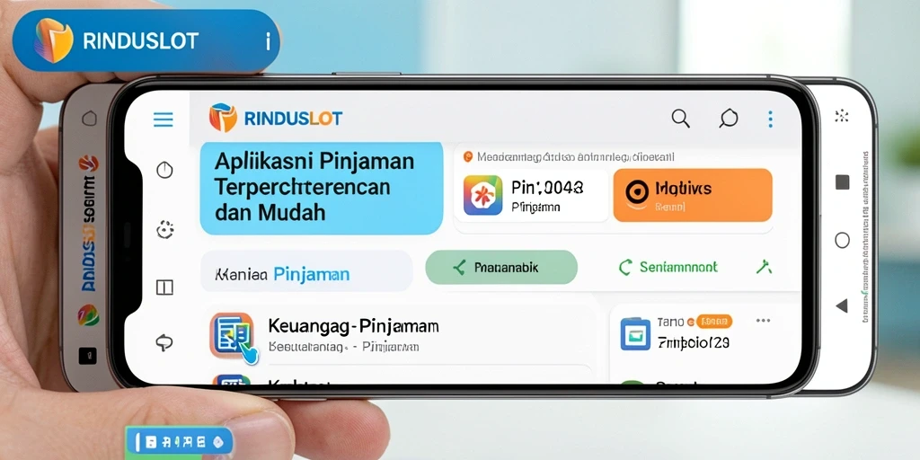 Tampilan antarmuka RINDUSLOT yang intuitif dan mudah digunakan.